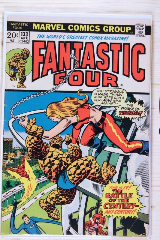 Fantastic Four #133 (Marvel Comics, 1973), raw comic book in FN 6.0 condition — front cover