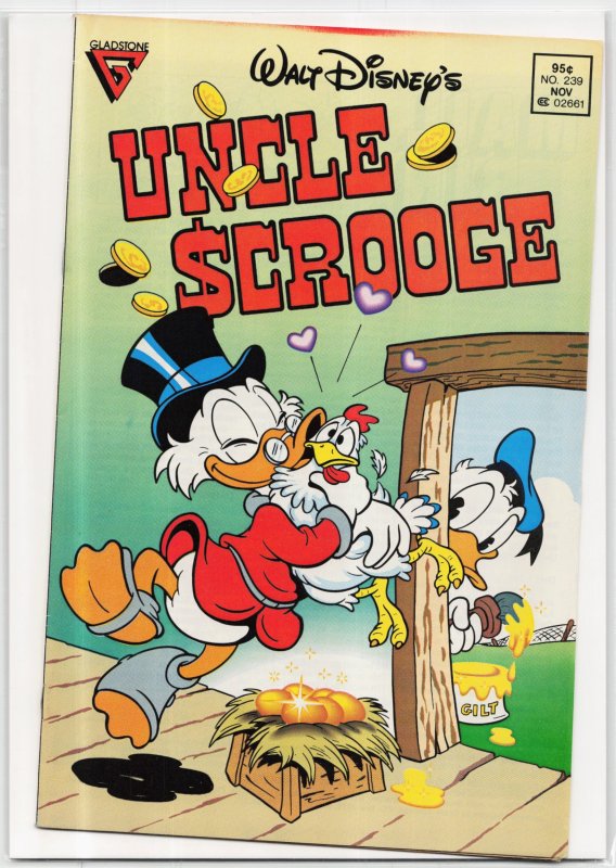 Uncle Scrooge #239 (Gladstone, 1989), raw, ungraded comic book — front cover