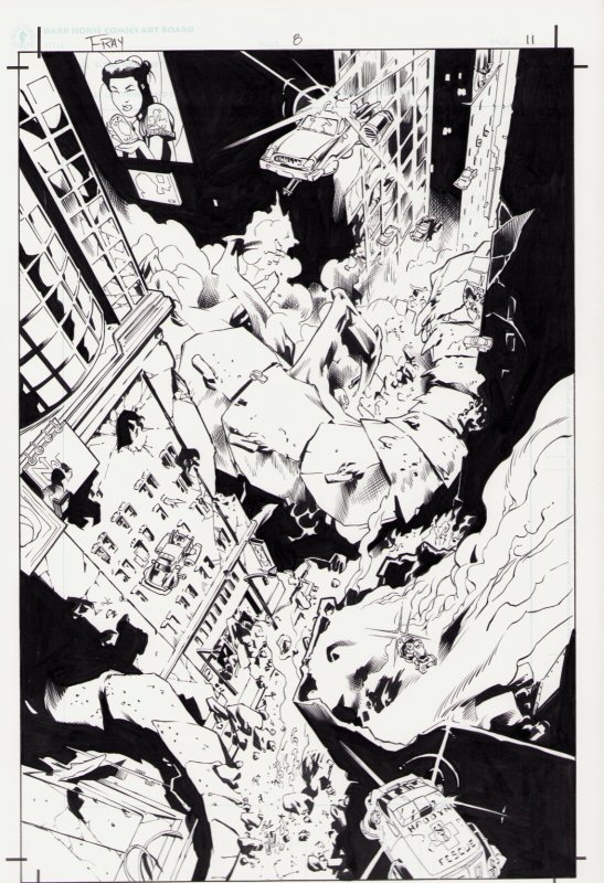 Fray #8, raw, ungraded comic book — front cover