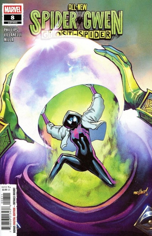 All New Spider-Gwen Ghost Spider #8 (Marvel Comics, 2026), raw, ungraded comic book — front cover