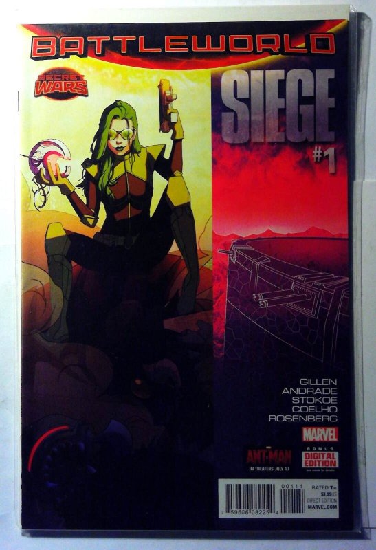 Battleworld Siege #1 (Marvel Comics, 2015), raw, ungraded comic book — front cover