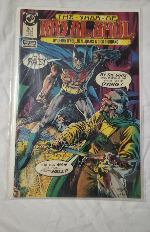 The Saga of Ra's Al Ghul #4 (DC Comics, 1988), raw, ungraded comic book — front cover