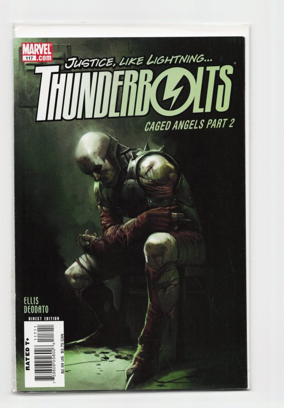 Thunderbolts #117 (Marvel Comics, 2007), raw, ungraded comic book — front cover