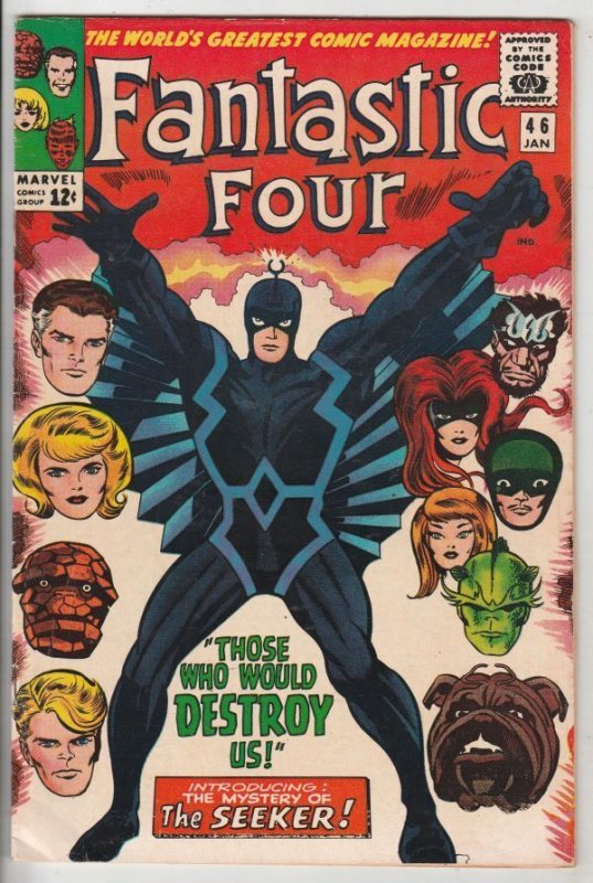 Fantastic Four #46 (Marvel Comics, 2001), raw comic book in FN/VF condition — front cover