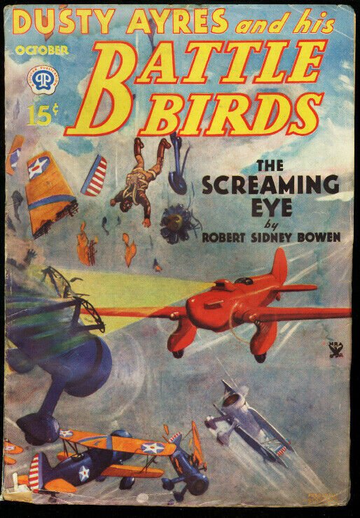 Dusty Ayres and His Battle Birds 1934 Oct Bi-Plane S. F G/vg (1934), raw comic book in VG condition — front cover