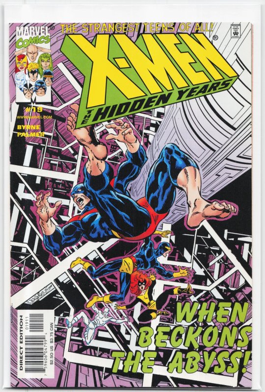 X-Men the Hidden Years #19 (2001), raw, ungraded comic book — front cover