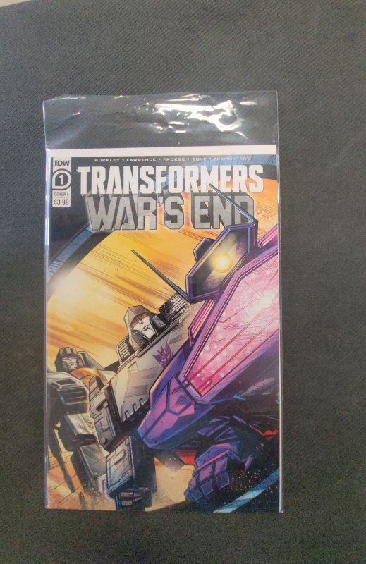 Transformers: War's end #1 (2022), raw, ungraded comic book — front cover
