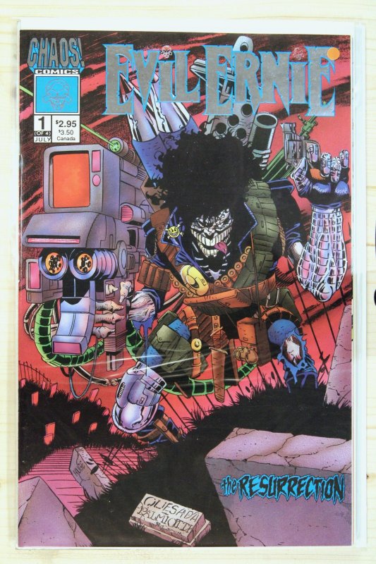 Evil Ernie: The Resurrection #1 (1993), raw comic book in NM 9.4 condition — front cover