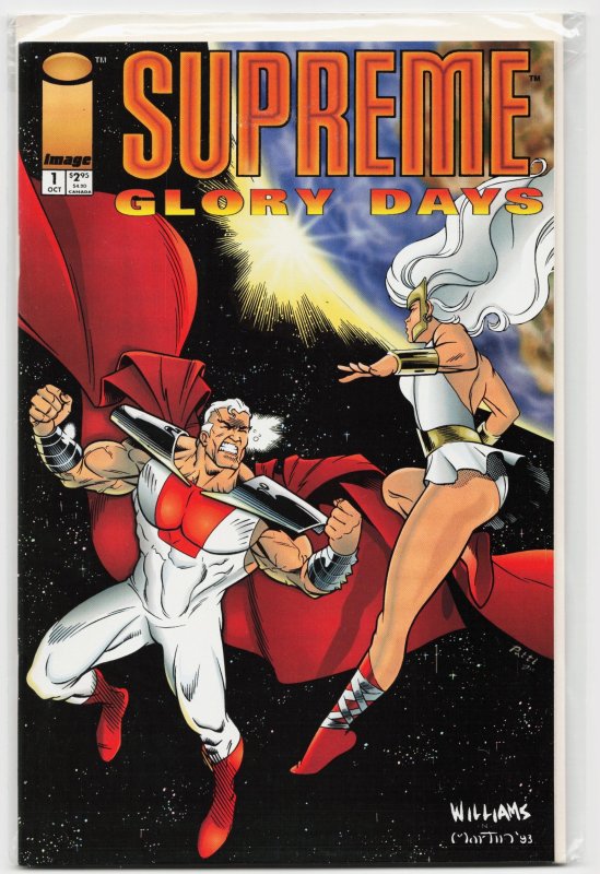 Supreme: Glory Days #1 (Image Comics, 1994), raw, ungraded comic book — front cover