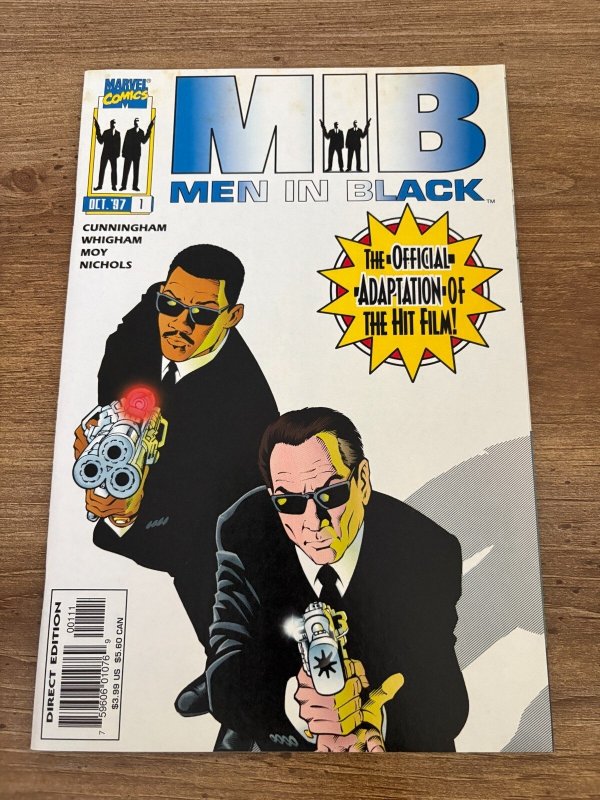 Men in Black #1 (Marvel Comics), raw comic book in NM condition — front cover
