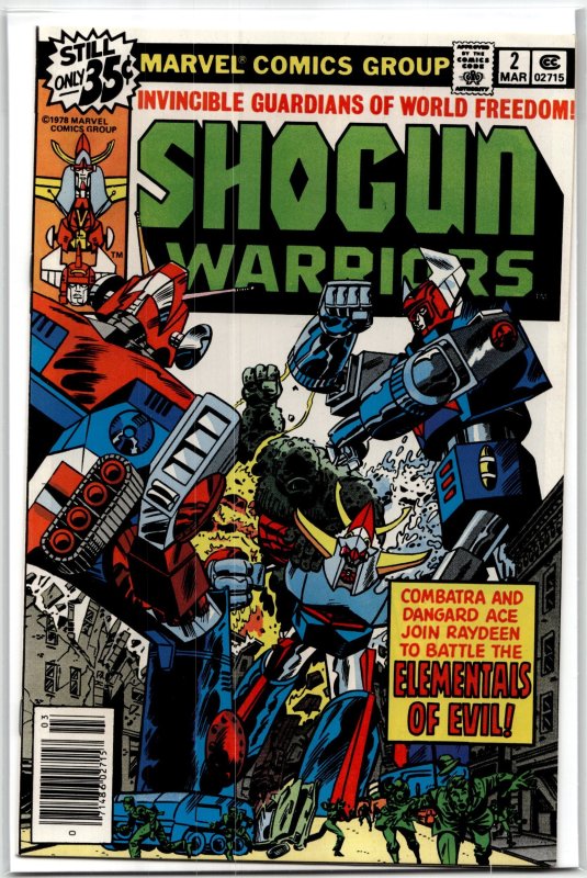 Shogun Warriors #2 (Marvel Comics, 1979), raw, ungraded comic book — front cover