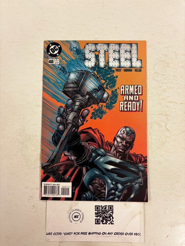 Steel #40 (DC Comics), raw comic book in NM condition — front cover