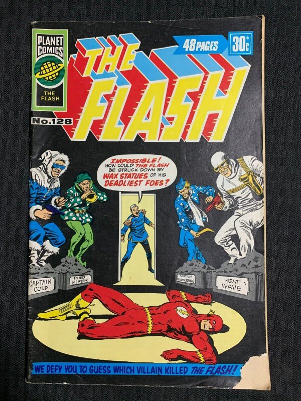 Vintage THE Flash #128, raw comic book in VG 3.0 condition — front cover