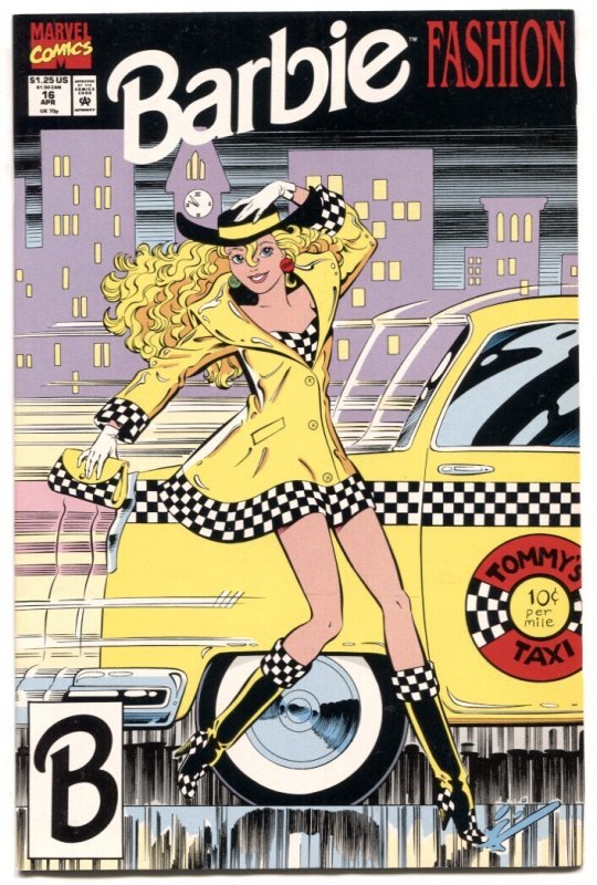Barbie Fashion #16 (Marvel Comics, 1992), raw comic book in FN condition — front cover