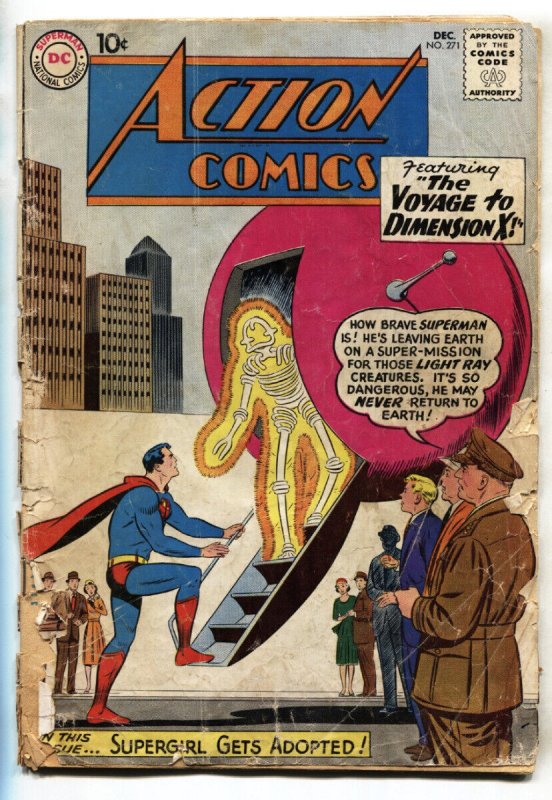 Action Comics #271 (DC Comics, 1960), raw, ungraded comic book — front cover