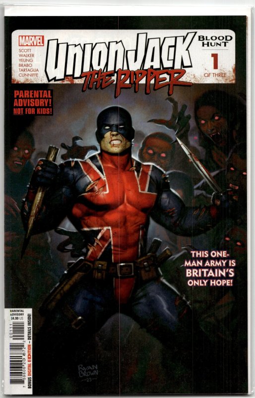 Union Jack the Ripper: Blood Hunt #1 (2024), raw, ungraded comic book — front cover