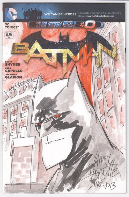 Batman #0 (DC Comics, 2012), raw, ungraded comic book — front cover