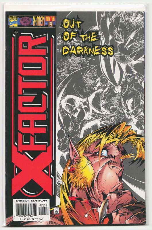 X-Factor #128 (Marvel Comics, 1996), raw, ungraded comic book — front cover