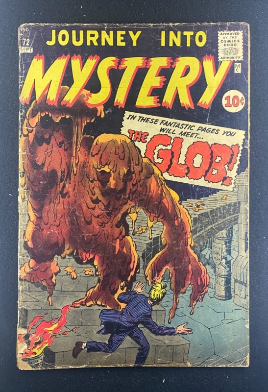 Journey into Mystery #72 (Marvel Comics, 1952), raw comic book in GD 2.0 condition — front cover