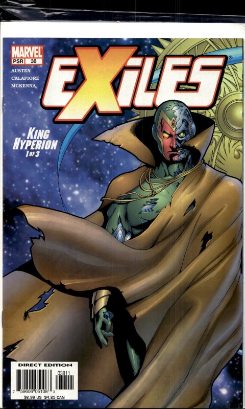 Exiles #38 (2004), raw, ungraded comic book — front cover