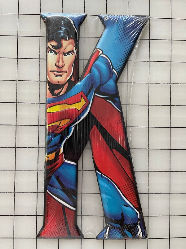 10" DC Comics Superman 3D Metal Letter "K" Wall art Sign - NWT (DC Comics), raw, ungraded comic book — front cover