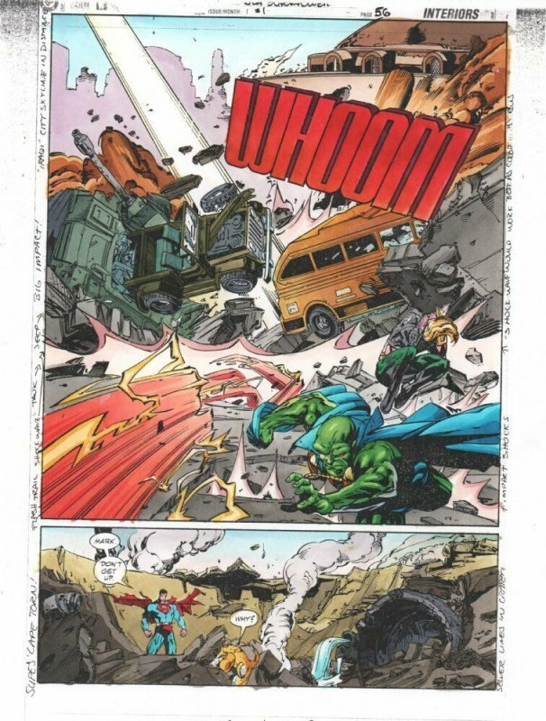 JLA Superpower #1 (DC Comics, 1999), raw, ungraded comic book — front cover