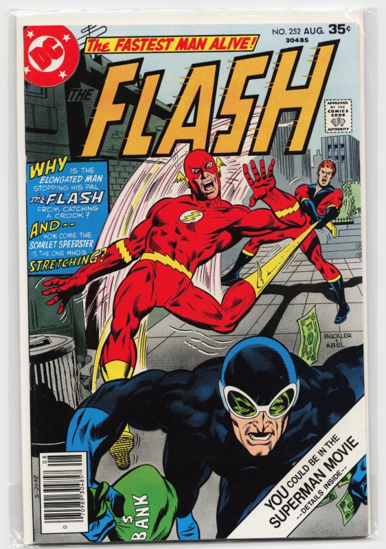 The Flash #252 (DC Comics, 1977), raw, ungraded comic book — front cover