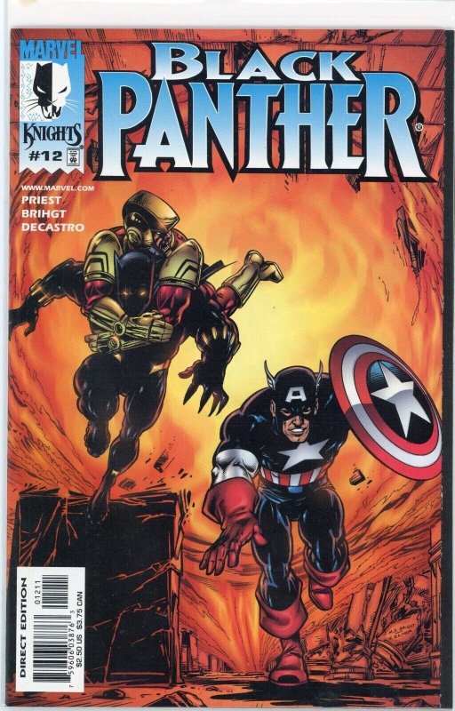 Black Panther #12 (Marvel Comics, 1999), raw comic book in NM 9.4 condition — front cover