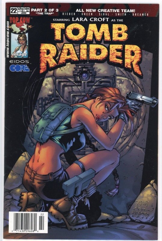 Tomb Raider #22 (2002), raw comic book in VF+ 8.5 condition — front cover
