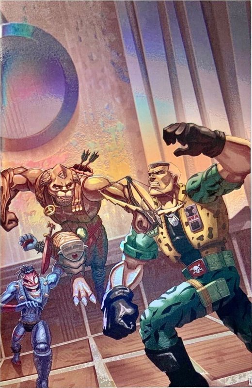 The Small Soldiers Gorgonites! Orbit History of Movies Megacon Virgin Foil Cover, raw, ungraded comic book — front cover