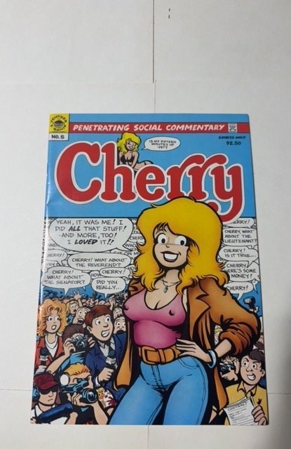 Cherry Poptart #5 (Last Gasp, 1987), raw comic book in NM condition — front cover