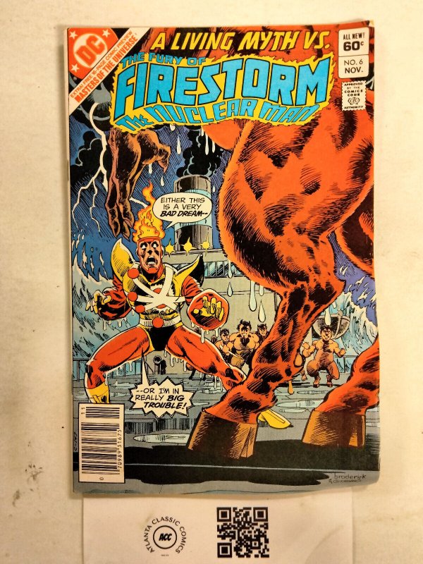 Firestorm the Nuclear Man #6 (DC Comics), raw comic book in VF condition — front cover