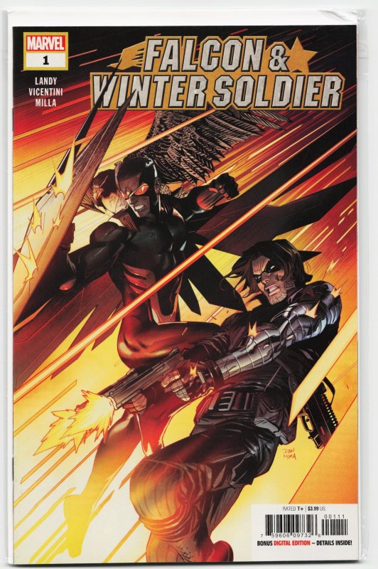 Falcon & Winter Soldier #1 (2020), raw, ungraded comic book — front cover