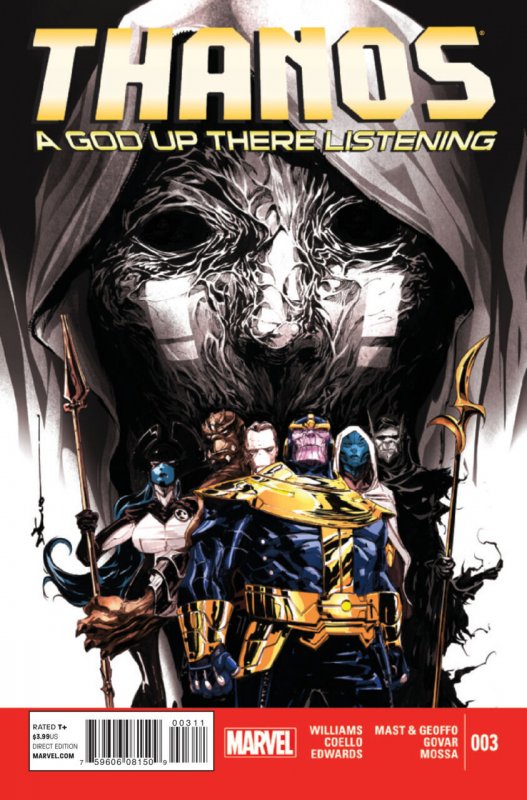Thanos: a God Up There Listening #3 (Marvel Comics, 2014), raw comic book in VF/NM condition — front cover