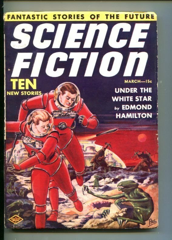 Science Fiction #1-03/1939-Alien Menace-Frank R. Paul Cover VF, raw, ungraded comic book — front cover