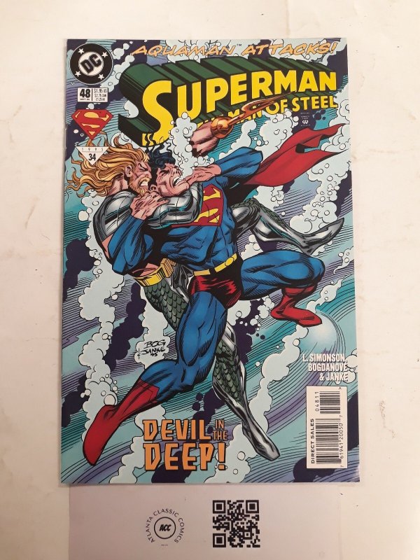 Superman the Man of Steel #48 (DC Comics), raw comic book in NM condition — front cover