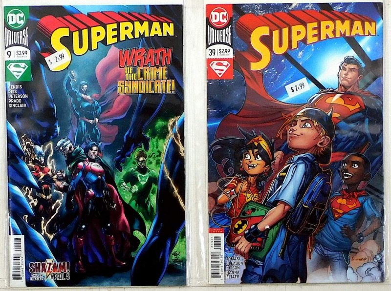 Superman Lot of 2 #9, 39 (2019) DC Comics Aquaman 1st Print Comic Books (DC Comics, 2019), raw, ungraded comic book — front cover