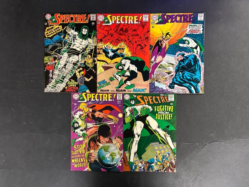 Spectre (1967) # 1-10 FN+ (6.5) Complete Set (1967), raw comic book in FN+ 6.5 condition — front cover