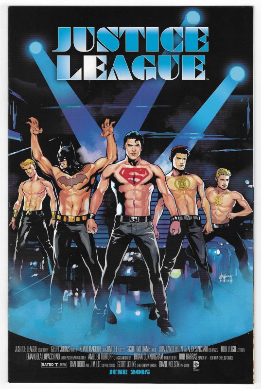 Justice League #40 (DC Comics, 2015), raw, ungraded comic book — front cover