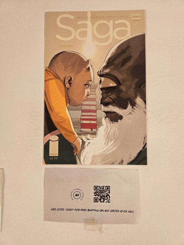 Saga #13 (Image Comics), raw comic book in NM condition — front cover