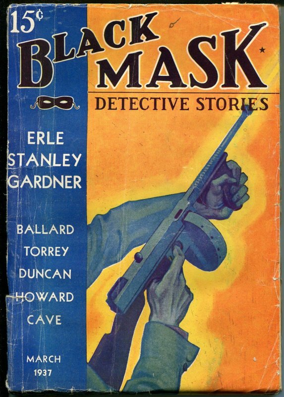 Black Mask-3/1937-hard Boiled Detective Pulp-Gardner-Cave-Torrey-VG, raw comic book in VG condition — front cover