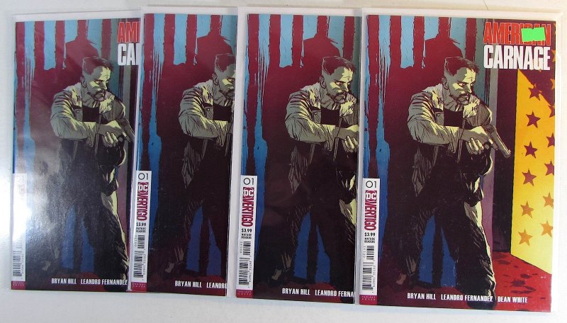 American Carnage Lot of 4 #1 b x4 Vertigo Comics (2019) NM 1st Print Comic Books (DC Comics, 2019), raw comic book in NM condition — front cover