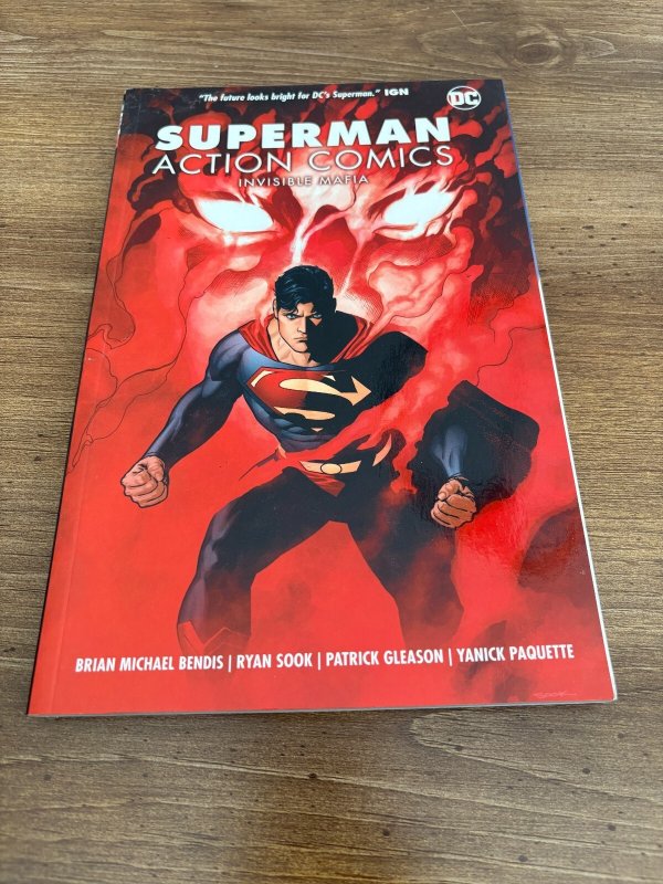 Superman Action Comics Invisible Mafia TPB DC Graphic Novel Comic Book 2 J327 (DC Comics), raw, ungraded comic book — front cover
