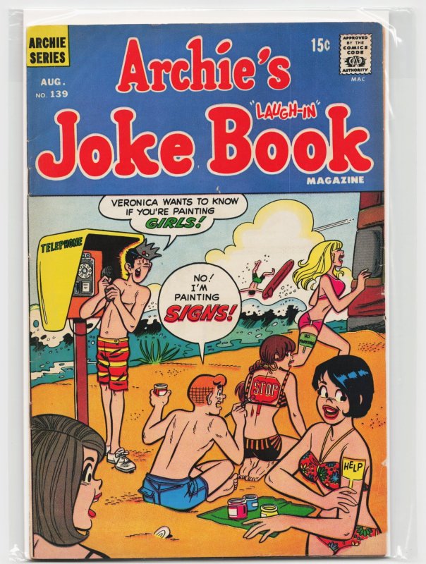 Archie's Joke Book Magazine #139 (Archie Comics, 1969), raw, ungraded comic book — front cover