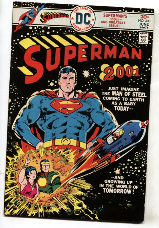 Superman #300 (DC Comics, 1976), raw comic book in VF- condition — front cover