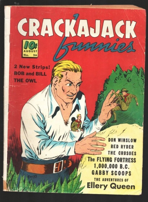 Crackajack Funnies #26 (1940), raw, ungraded comic book — front cover