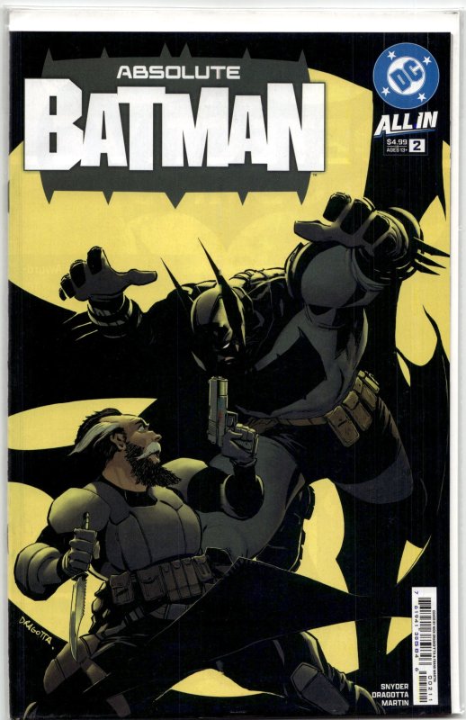 Absolute Batman #2 (DC Comics, 2025), raw, ungraded comic book — front cover