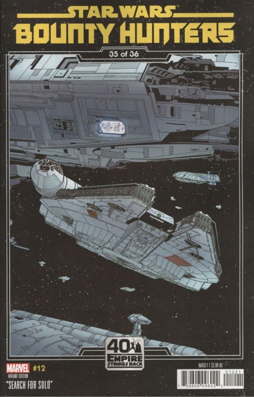 Star Wars: Bounty Hunters #12, raw comic book in VF+ condition — front cover