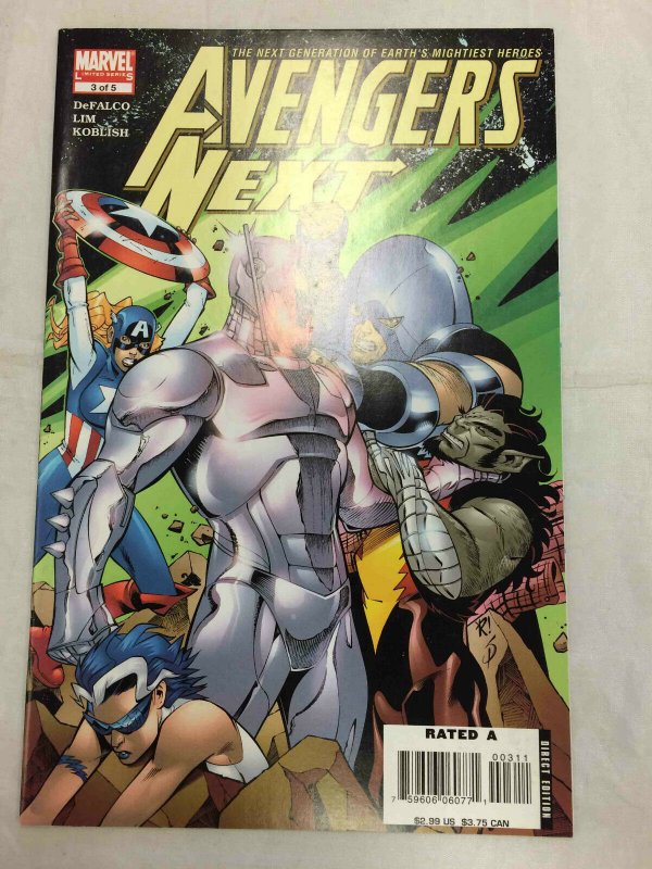Avengers Next #3 (Marvel Comics, 2007), raw, ungraded comic book — front cover