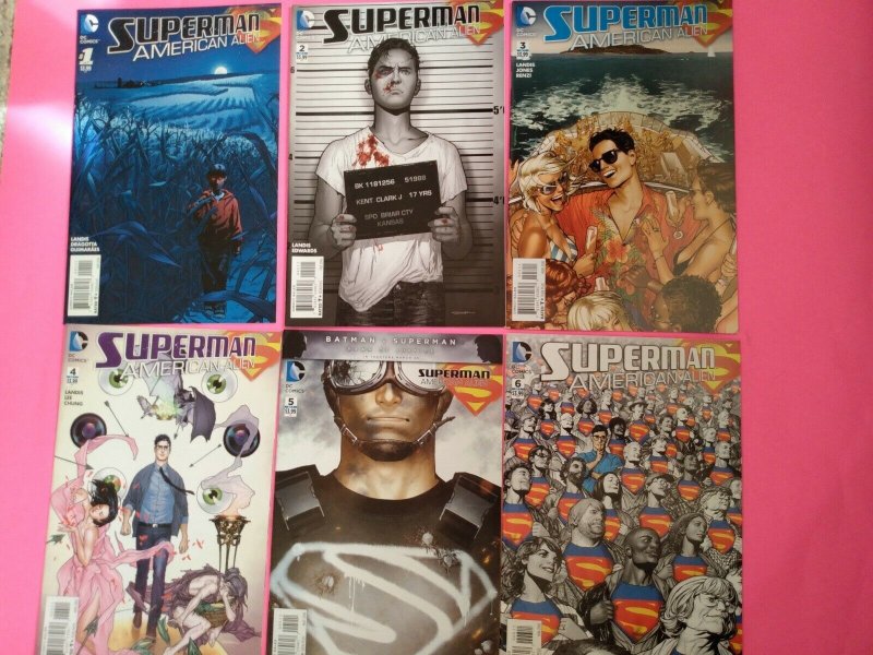 2016 Superman: American Alien Mini 1 2 3 4 5 6 7 Multiple Copies Vf-Nm (2016), raw comic book in NM condition — front cover